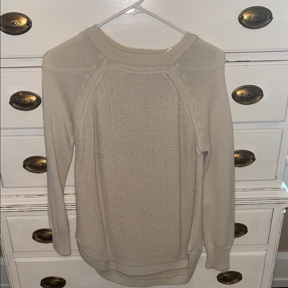 RD Style Cream Crew Neck Sweater